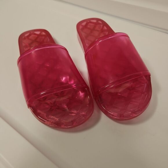 ALDO Hot Pink Jelly Slipons  sz 10 - Picture 4 of 7